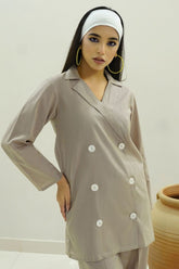 Minutiae - Slate Co-Ord - Light Khaddar - Light Grey - 2 Piece